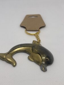 porte clés dauphin or