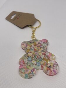 porte-clés ourson en résine époxy